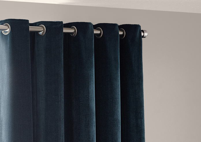 Heavy Chenille Eyelet, Navy - Ready Made Curtains - Image 9
